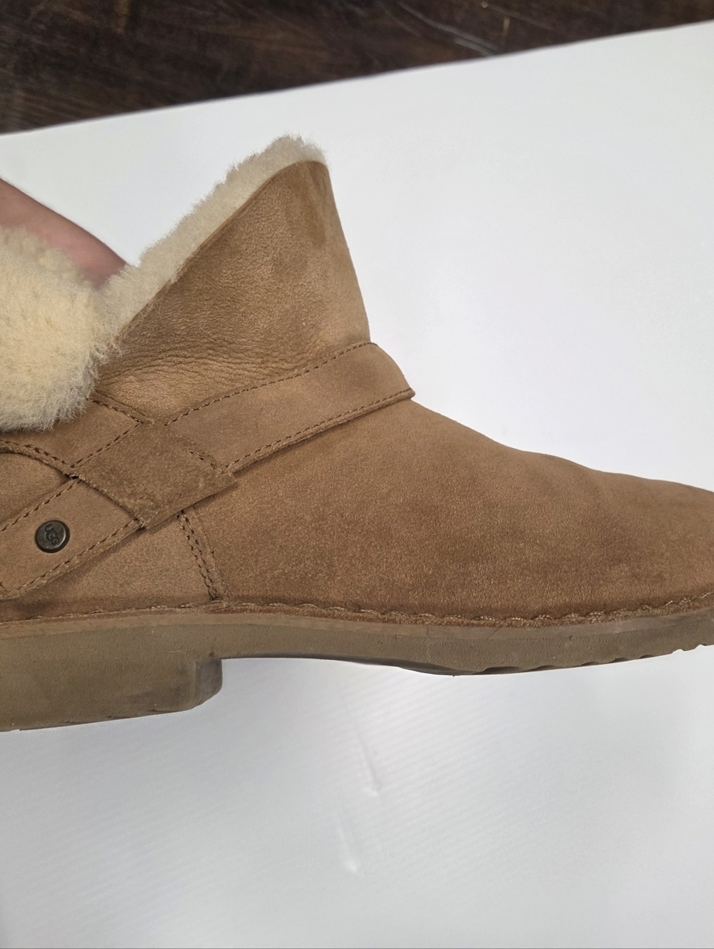 UGG Romely Short Buckle Chestnut Boots - Women's Size 9 - Picture 5 of 9
